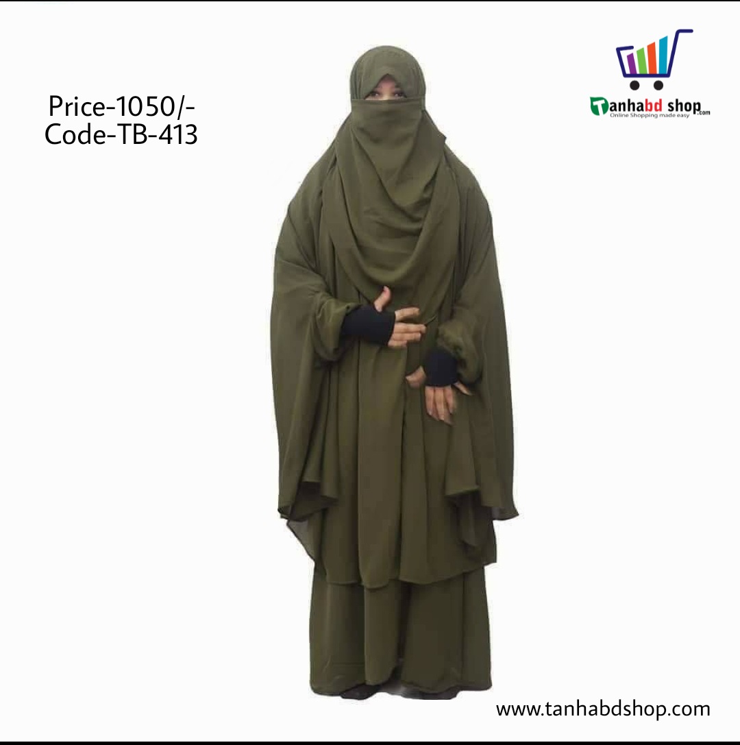 Khimar Muslim women style in Hijab burqa full set-TB-413