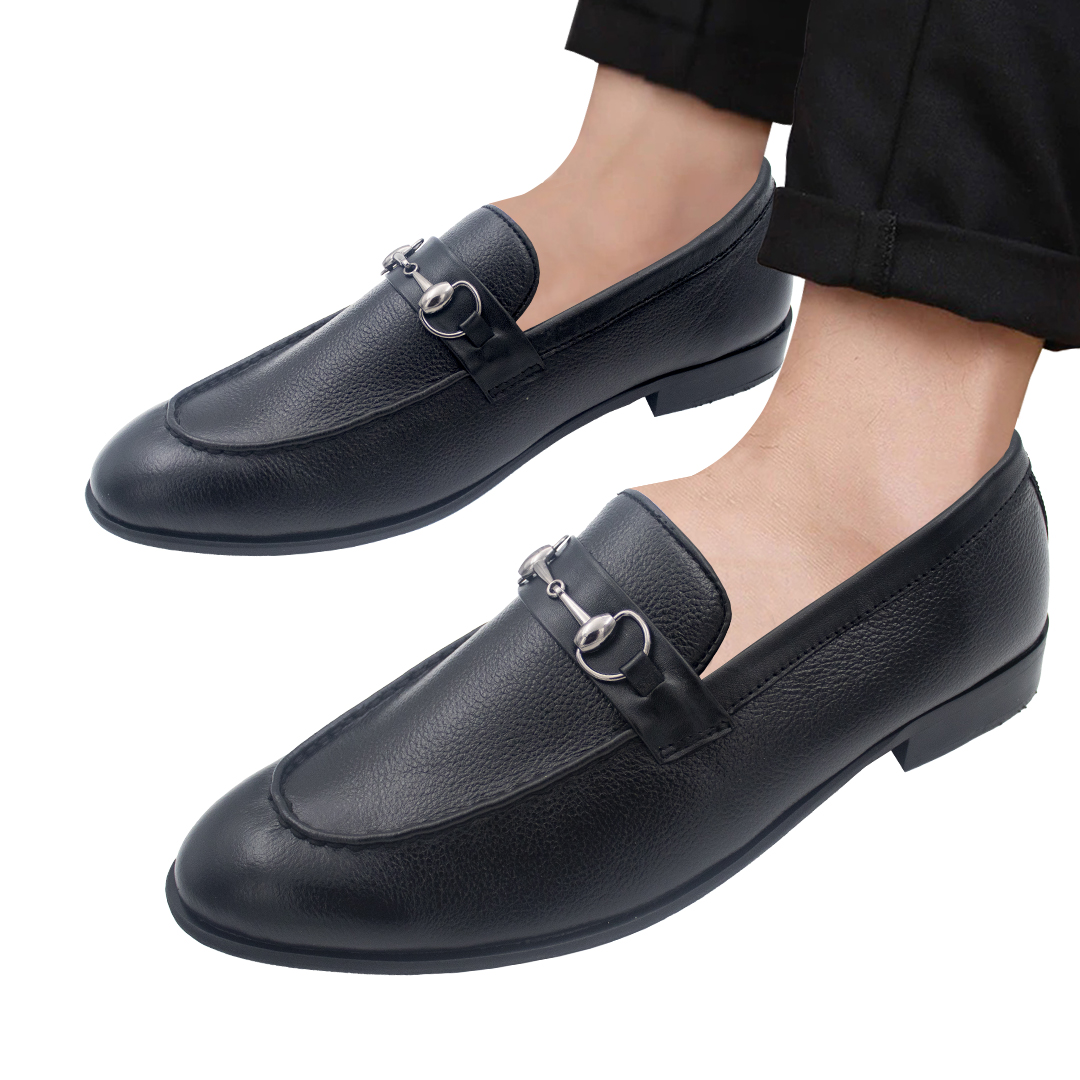 Exclusive Design Leather Formal Loafers Shoe For Men