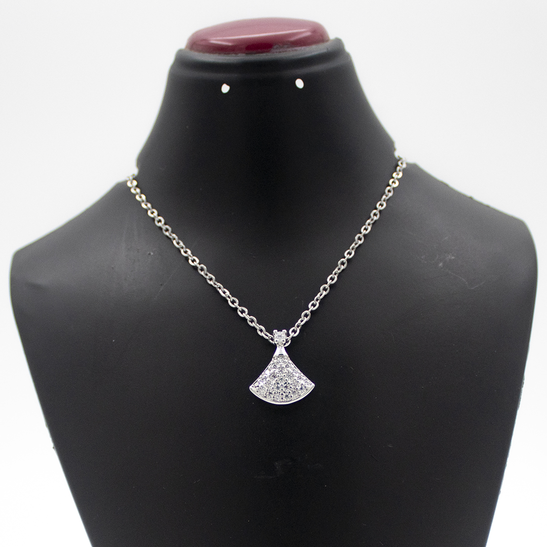 Fationable Chain Necklace For Women- Silver