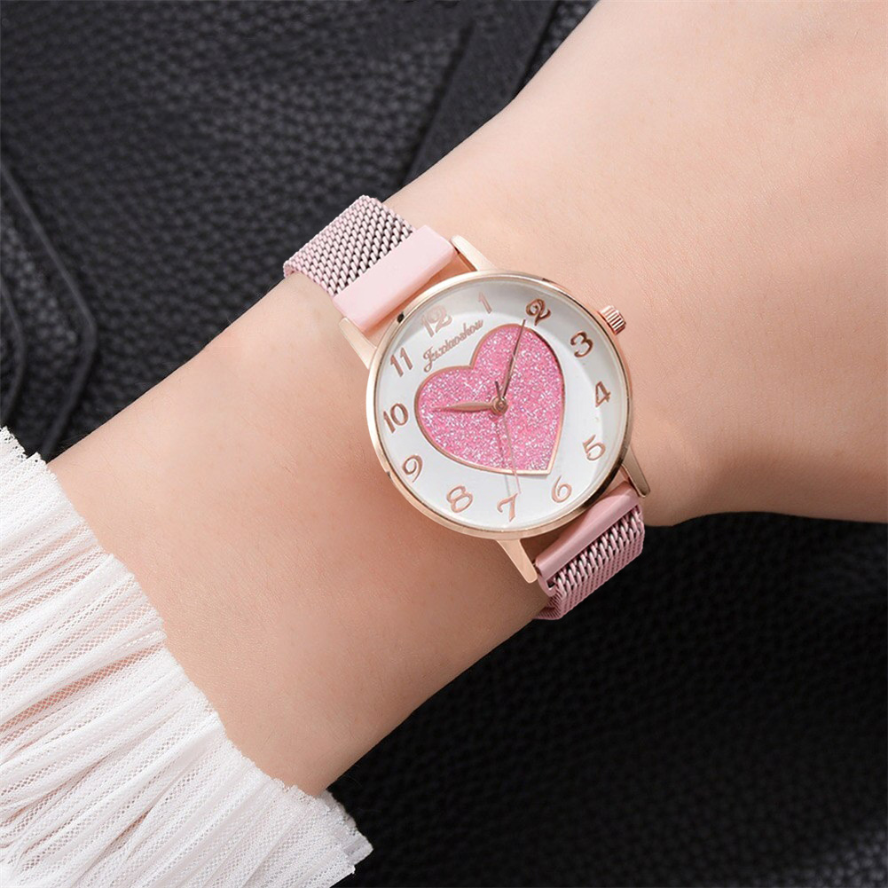 Luxury Women's Watches Casual Quartz Romantic Love Analog Wrist Watch