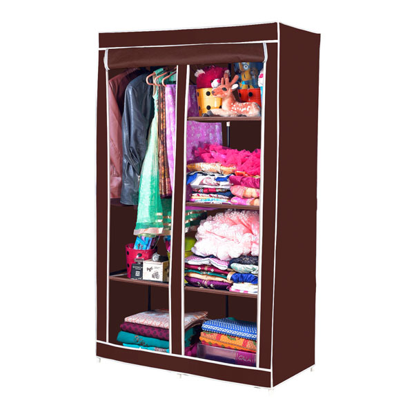 2 Layer Portable Cloth Wardrobe