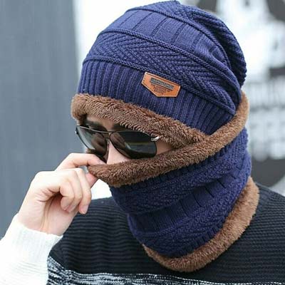 Winter Cap For Women and Man-Blue image 2