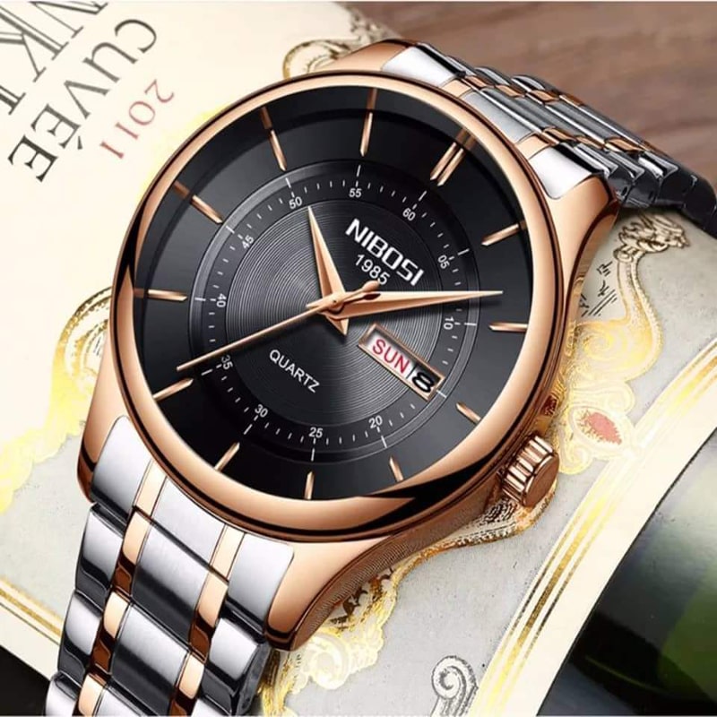 NIBOSI 2312 Military Quartz Sport Chronograph Watch Men image 2