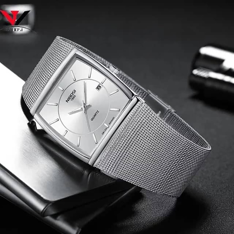 NIBOSI Simple Watch Men Fashion Brand Quartz Watch Luxury Creative Waterproof image 2