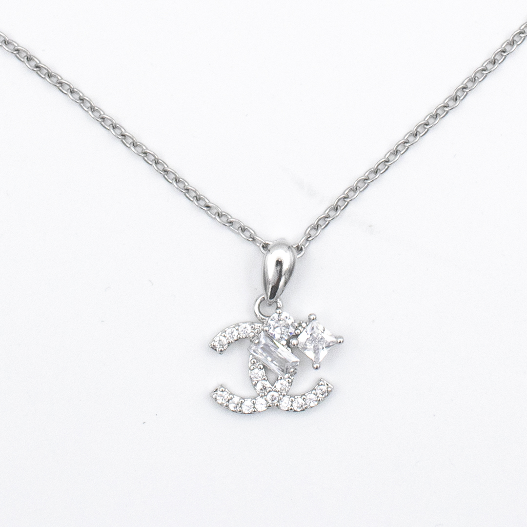 Fationable Chain Necklace For Women- Silver image 2