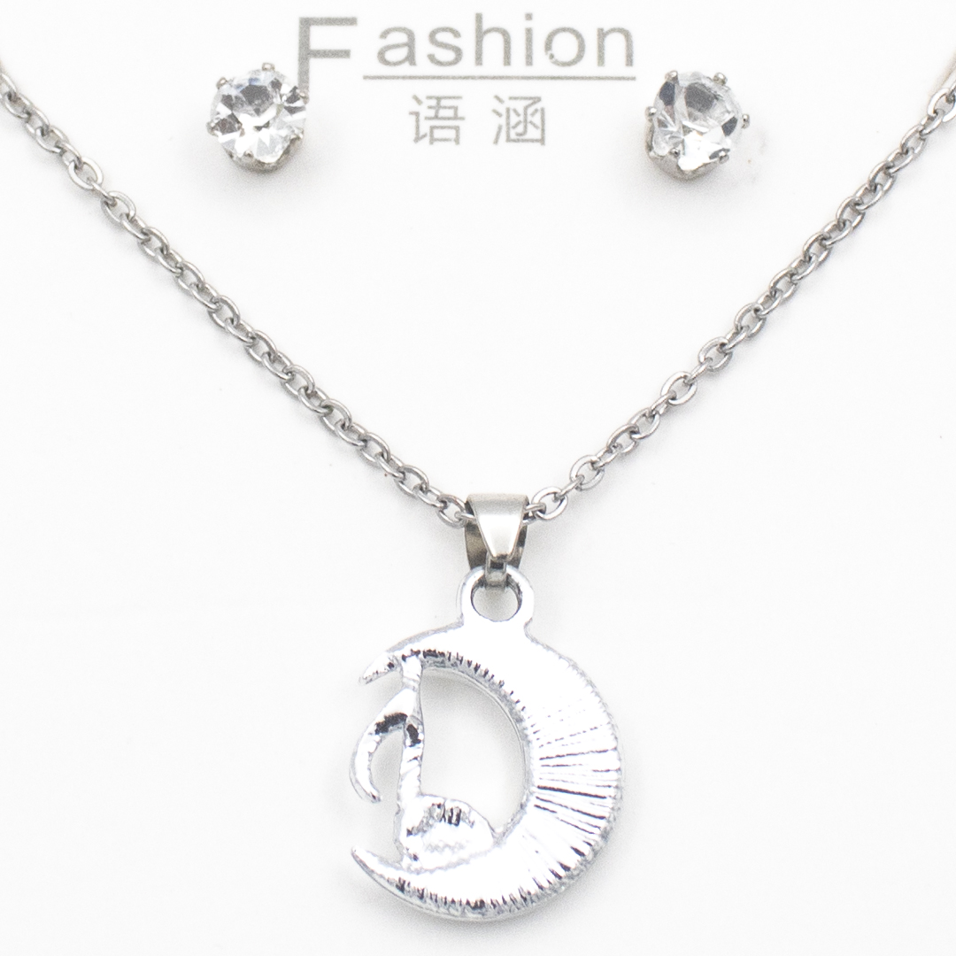 Fationable Chain Necklace For Women- Silver image 2