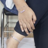 Great Looking Silver Alloy Star Payel With Bracelet Nupur Combo image 2